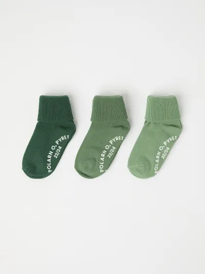 Polarn O. Pyret Yksiväriset jarrusukat 3-pack, kuva 1 / 1