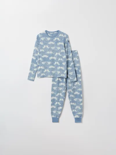 Polarn O. Pyret Aikuisten pyjama viiksikuviolla, kuva 1 / 1