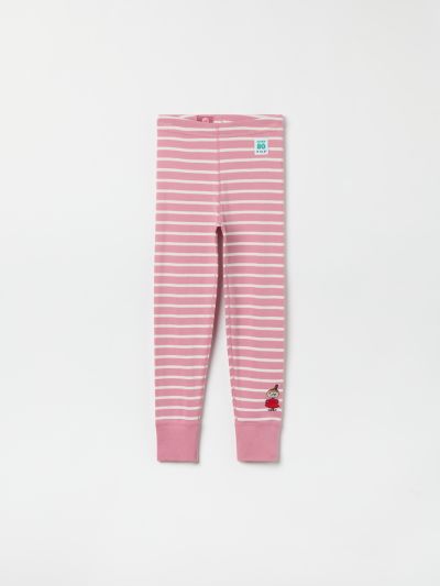 Polarn O. Pyret Raidalliset housut muumikuviolla