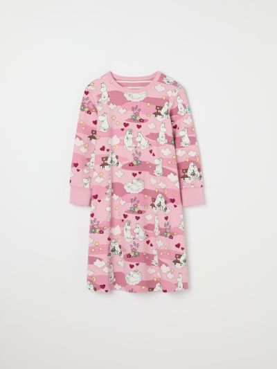 Polarn O. Pyret Yöpaita taitettavilla resoreilla ja muumikuviolla