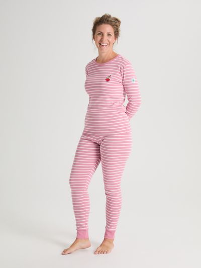 Polarn O. Pyret Aikuisten housu- ja paitasetti muumikuviolla