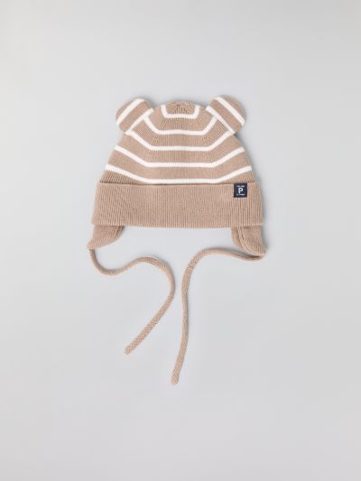 Polarn O. Pyret Raidallinen neulepipo korvilla