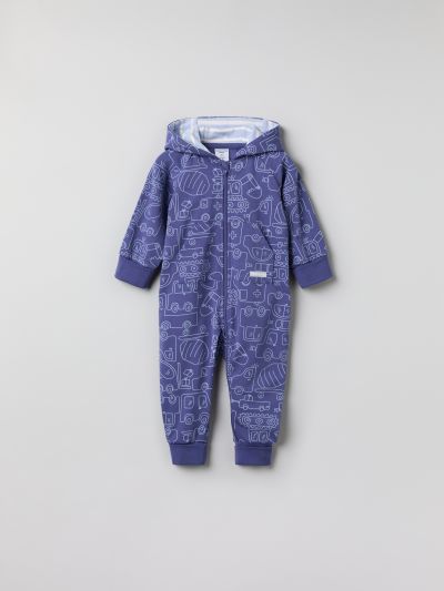 Polarn O. Pyret Haalari harjatulla sisäpinnalla ja autokuviolla