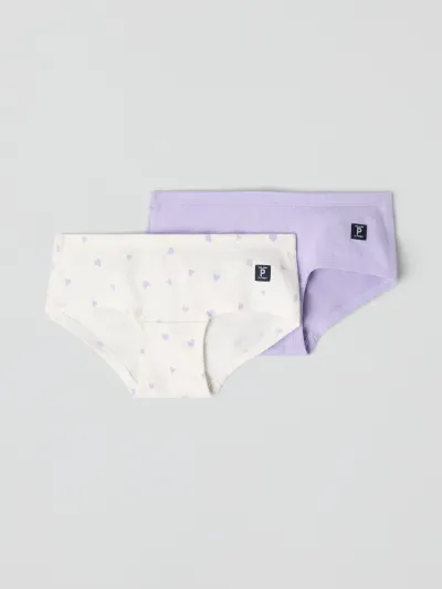 Polarn O. Pyret Hipster-alushousut sydänkuviolla 2-pack, kuva 1 / 1