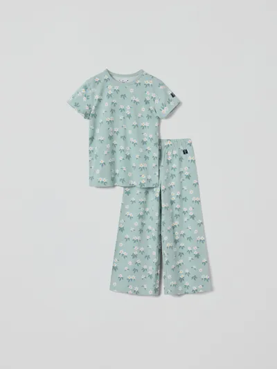 Polarn O. Pyret Lyhythihainen pyjama kukkakuviolla, kuva 1 / 1