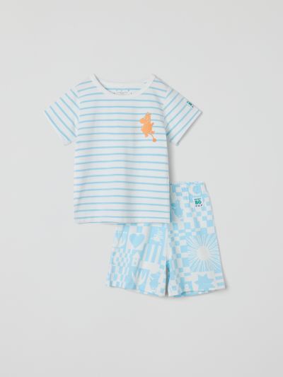 Polarn O. Pyret Lyhythihainen pyjama muumikuviolla