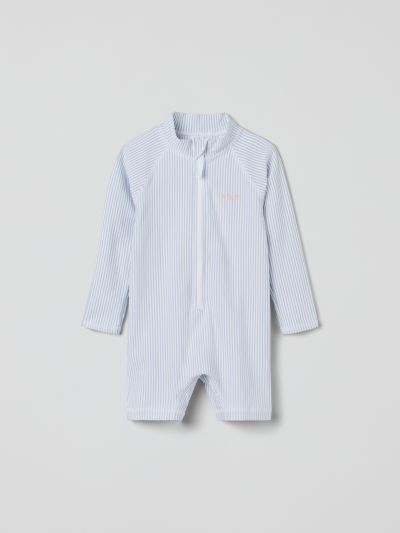 Polarn O. Pyret Pitkähihainen raidallinen UV-uimahaalari