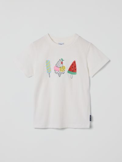 Polarn O. Pyret T-paita jäätelökuviolla