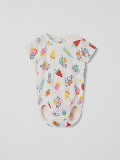 Polarn O. Pyret Lyhythihainen body jäätelökuviolla