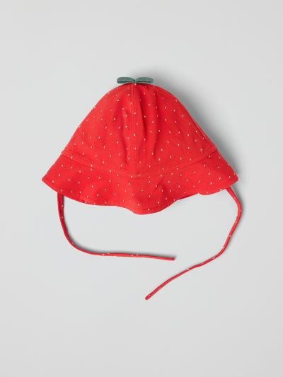 Polarn O. Pyret Aurinkohattu trikoota marjakuviolla