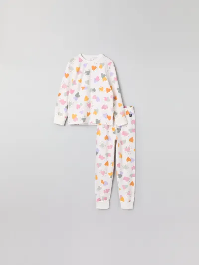 Polarn O. Pyret Pyjama sydänkuviolla, kuva 1 / 1