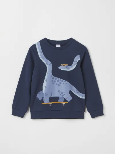 Polarn O. Pyret Pitkähihainen t-paita dinosauruskuviolla, kuva 1 / 1
