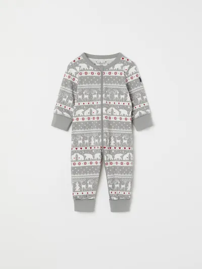 Polarn O. Pyret Pyjamahaalari jacquard-kuviolla, kuva 1 / 1