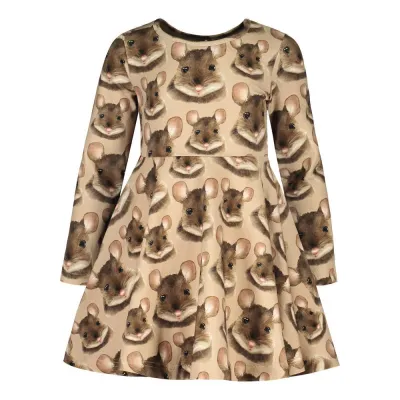 Metsola MOUSE DRESS, MOUSE SMOKE GREY - 74/80, kuva 1 / 1