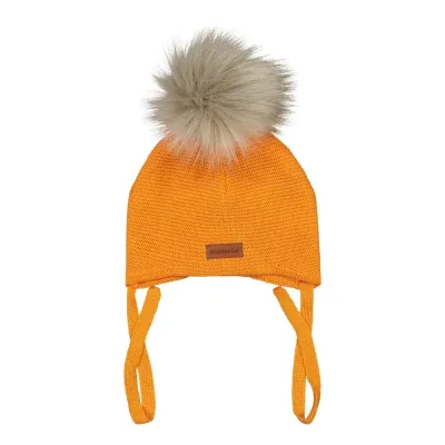 Metsola BABY BEANIE FUR, PAPAYA - 0-2 kk, kuva 1 / 1