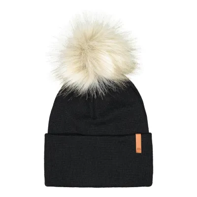Metsola FOLDED BEANIE FUR, BLACK - Aikuiset, kuva 1 / 1