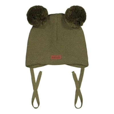 Metsola BABY BEANIE 2 POM, OLIVINE - 2-6 kk, kuva 1 / 1