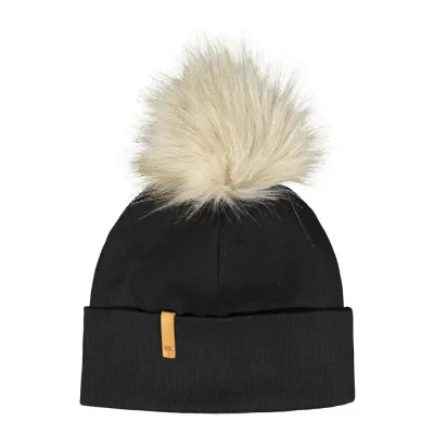 Metsola RIB BEANIE FUR, BLACK/NATURAL - 0-1 v, kuva 1 / 1
