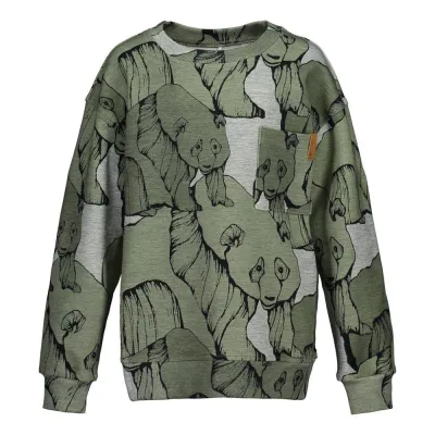 Metsola PANDA MAXI SWEATER, PANDA GREEN - 122/128, kuva 1 / 1