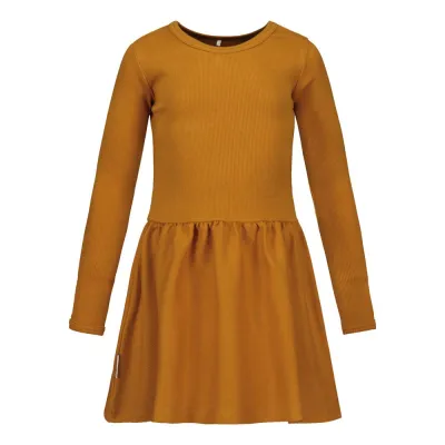 Metsola RIB DRESS, SUNFLOWER - 134/140, kuva 1 / 1