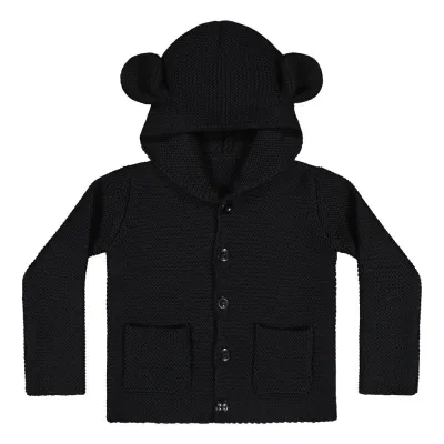 Metsola BEAR CARDIGAN, BLACK - 98/104, kuva 1 / 1