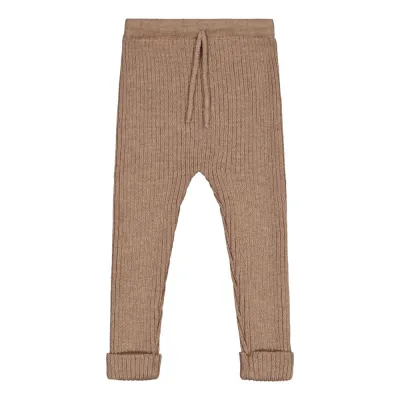 Metsola MERINO KNIT LEGGINGS, ALMOND - 98/104, kuva 1 / 1