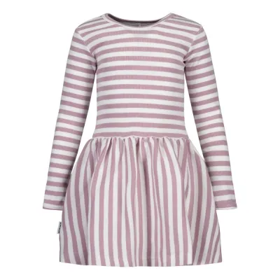 Metsola STRIPED DRESS RIB, LUPINE/WHITE - 86/92, kuva 1 / 1