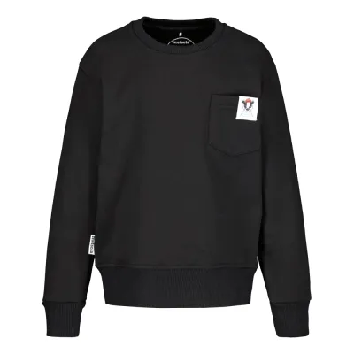 Metsola BADGER SWEATSHIRT FOR KIDS, BLACK - 98/104, kuva 1 / 1