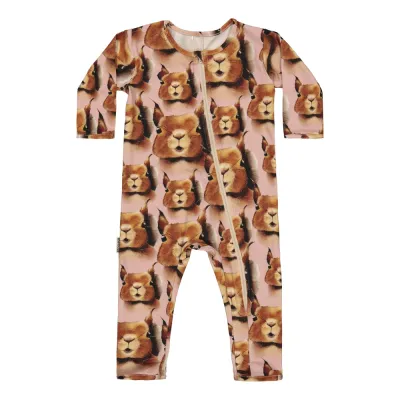 Metsola SQUIRREL NIGHTSUIT, PINK - 80, kuva 1 / 1