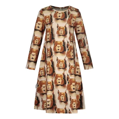 Metsola SQUIRREL NIGHTDRESS, CREAM - 110/116, kuva 1 / 1