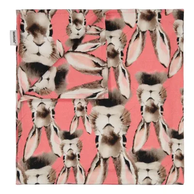 Metsola SURPRISE! BUNNY MUSLIN CLOTH, DARK PINK, kuva 1 / 1