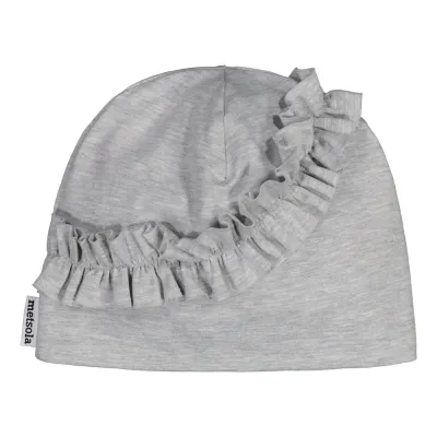 Metsola SURPRISE! FRILLA BEANIE, GREY MELANGE - 3-4Y, kuva 1 / 1