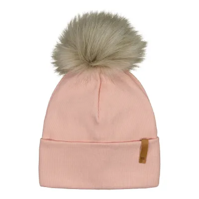 Metsola RIB BASIC BEANIE FUR POM, PEONY - 1-2Y, kuva 1 / 1