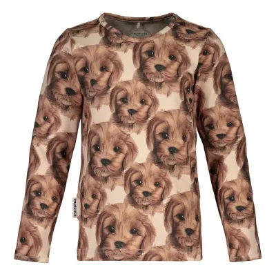 Metsola PUPPY T-SHIRT LS, NOUGAT - 104, kuva 1 / 1
