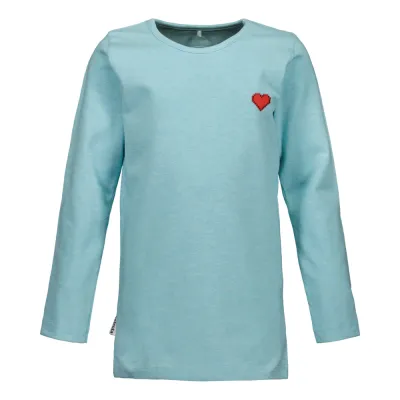Metsola HEART SHIRT LS, LIGHT BLUE - 128, kuva 1 / 1