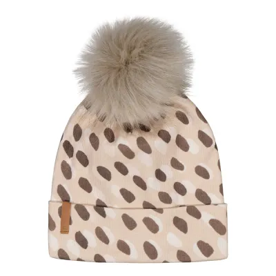 Metsola SIDE BY SIDE RIB BEANIE FUR, MACADAMIA - 0-1Y, kuva 1 / 1