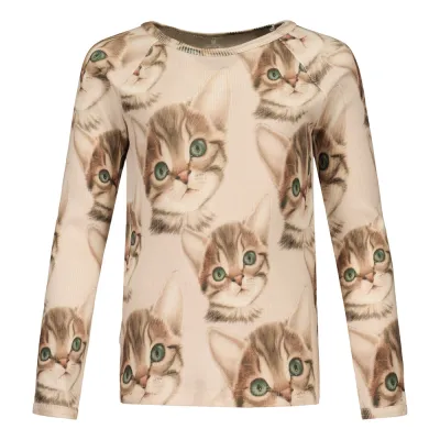 Metsola KITTEN RIB SHIRT LS, CREAM - 98, kuva 1 / 1