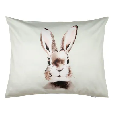 Metsola BUNNY GREEN PILLOW CASE 50X60, kuva 1 / 1