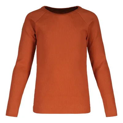 Metsola RIB SHIRT LS, CARAMEL - 140, kuva 1 / 1