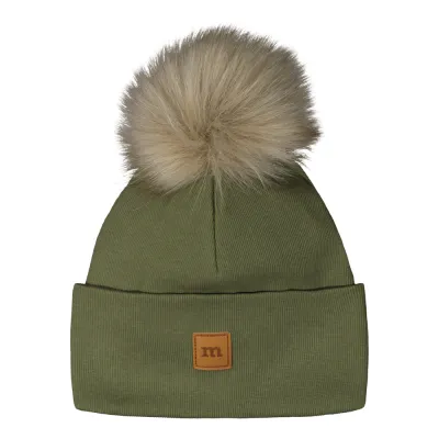 Metsola RIB BEANIE 1 POM POM, MATCHA - 5-6Y, kuva 1 / 1