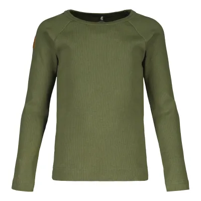 Metsola RIB SHIRT LS, MATCHA - 128, kuva 1 / 1