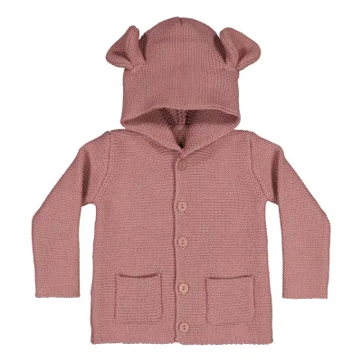 Metsola MERINO BEAR CARDIGAN, DARK CUPCAKE - 98/104, kuva 1 / 1