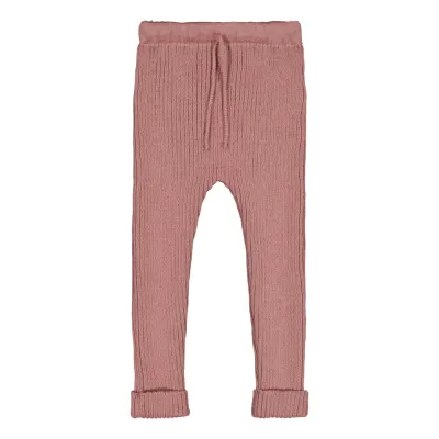 Metsola MERINO KNITTED LEGGINGS, DARK CUPCAKE - 62/68, kuva 1 / 1