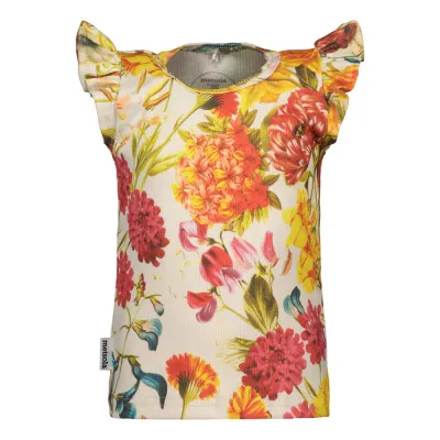 Metsola JULY RIB FRILLA SHIRT, CREAM - 128, kuva 1 / 1