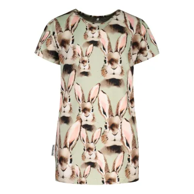 Metsola BUNNY T-SHIRT SS, BUNNY GREEN - 104, kuva 1 / 1