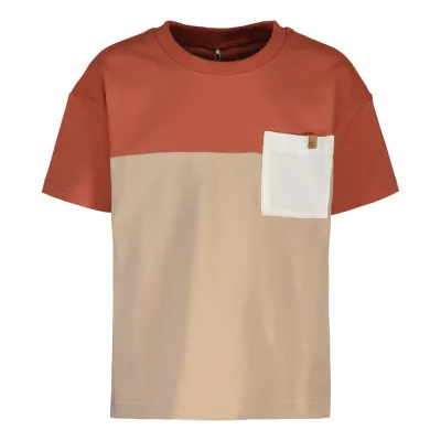 Metsola BLOCK T-SHIRT SS, DESERT SUN - 140, kuva 1 / 1