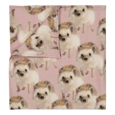 Metsola HEDGEHOG PINK MUSLIN CLOTH, kuva 1 / 1