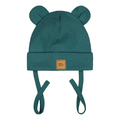 Metsola MERINO RIB BEAR BABY BEANIE, OCEAN - 6-12M, kuva 1 / 1