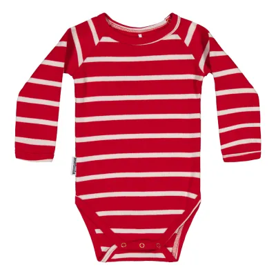 Metsola STRIPED RIB BODY, POPPY/CREAMY - 62, kuva 1 / 1