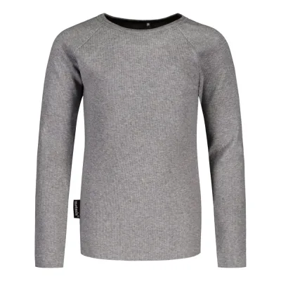 Metsola BF RIB SHIRT LS, GREY MELANGE - 80, kuva 1 / 1